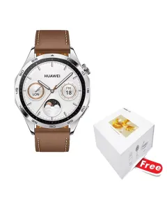 Huawei Watch Gt 4 (46mm) - Brown With Free Huawei-gift