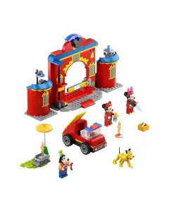 Lego Disney Mickey And Friends – Mickey & Friends Fire Truck & Station 10776 Building Kit; Fun Firehouse Play Set