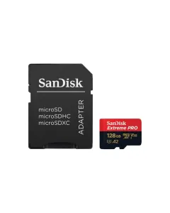 SanDisk 128GB Extreme PRO microSD UHS-I Card with Adapter Memory Card - SDSQXCD-128G-GN6MA