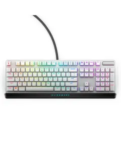 Dell Alienware 510K Light Low Profile RGB Mechanical Gaming Keyboard - Cherry MX Red - White