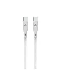 DVICED USB-C to USB-C cable Charging & Data transfer Silicone 1.25m - White