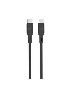 DVICED USB-C to USB-C cable Charging & Data transfer Silicone 1.25m - Black