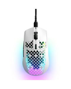 SteelSeries - Aerox 3 2022 Edition Wired Gaming Mouse with Ultra Lightweight Design - Snow White