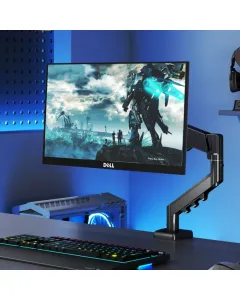 Pawa Single Gas Spring Computer Arm With 360º Rotation - Black