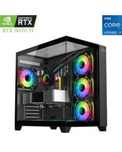 GAMING PC SHARX – Intel Core i7 14th Gen | RTX 5070 Ti 16GB | 2TB SSD | 32GB RAM