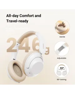 Ugreen HiTune Max5 Hybrid Active Noise-Cancelling Headphones - White