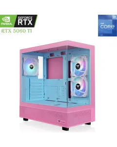 GAMING PC – Intel Core i7 12th Gen | RTX 5060 Ti 16GB | 1TB SSD | 16GB RAM  Bubble Pink