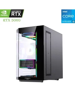 GAMING PC – LovingCool Intel Core i5 14th Gen | RTX 5060 8GB | 1TB SSD | 16GB RAM Black
