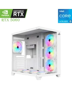 Gaming Pc – Intel Core I5 (14th Gen), Rtx 5060 8gb, 1tb Ssd, 16gb Ram – White