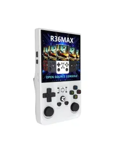 R36 Max Retro Handheld Game Console With 64G Built-in 10000+ Games - White