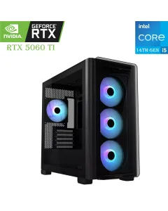 Gaming Pc Asus Intel Core I5-14th Gen Rtx 5060 Ti 8gb, 1tb Ssd, 16gb Ram Black