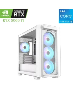 Gaming Pc Asus Intel Core I5-14th Gen Rtx 5060 Ti 8gb, 1tb Ssd, 16gb Ram White