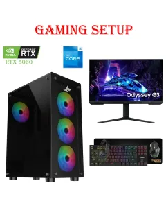 Gaming Pc Bundle Intel Core I5 (13th Gen), Rtx 5060 8gb, 1tb Ssd, 16gb Ram With Samsung 27-inch Gaming Monitor & Gaming Kit