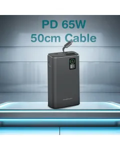 Powerology Aluminum 20000mAh Power Bank - Dark Gray