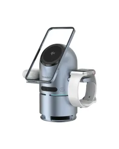 Powerology Qi2 Speaker Charge Station - Gray