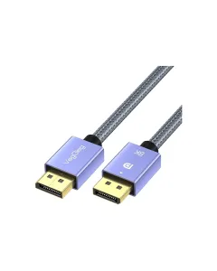 VegGieg 8K/60Hz 4K/165Hz 2K/240Hz M/M Metal DisplayPort 1.4 Cable - 2 Meters