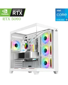Gaming Pc Mid-tower Intel Core I5 - 14th Gen Rtx 5060 8gb, 1tb Ssd, 16gb Ram
