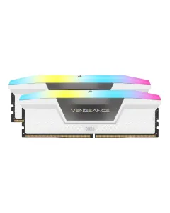 CORSAIR VENGEANCE RGB 32GB (2x16GB) DDR5 DRAM 6000MT/s CL36 AMD EXPO & Intel XMP Memory Kit — White