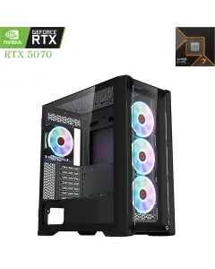 Gaming Pc Amd Ryzen 7 9800x3d Rtx 5070 Oc 12gb, 1tb Ssd, 32gb Ram