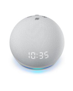 Amazon - Echo Dot (4th Gen) Smart speaker with clock and Alexa - White