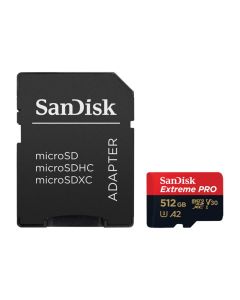 SanDisk Extreme Pro MicroSDXC 512GB Card With SD Adapter (170 MB/s)