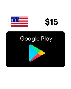 GOOGLE PLAY CARDS $15  USA ACCOUNT (instant SMS delivery)