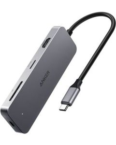  Anker Premium  7in1 USB-C Hub With Ethernet Hub - Grey