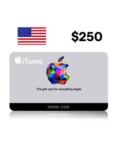 Apple iTunes Gift Card $250 (U.S. Account) - Instant SMS Delivery