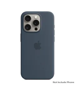 Apple Iphone 15 Pro 6.1 Inch Silicone Case With Magsafe - Storm Blue