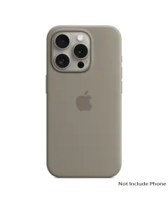 Apple Iphone 15 Pro 6.1 Inch Silicone Case With Magsafe - Clay