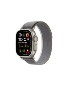 Apple Watch Ultra 2 Gps + Cellular, 49mm Titanium Case With Green/grey Trail Loop - S/m
