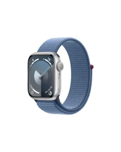 Apple Watch Series 9 Gps 41mm Silver Aluminium Case With Winter Blue Sport Loop