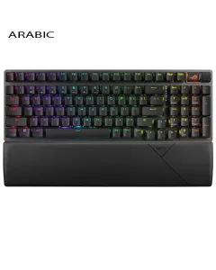 Asus Rog Strix Scope II 96% Wireless Rog Nx Snow Switch Mechanical Keyboard - Arabic