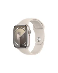 Apple Watch Series 9 Gps 45mm Starlight Aluminium Case With Starlight Sport Band - M/l