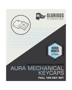 Glorious Aura Mechanical Keycaps v2 PBT - White