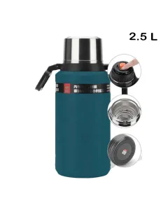 D.kadi Portable Travel Vacumm Water Bottle 2500ml - Blue