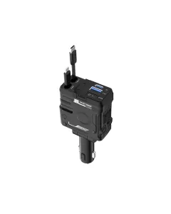 Porodo 66w Car Charger Lightning & Type-c - Black