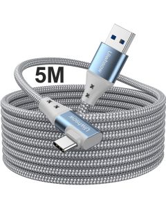Uiwhsow Oculus Quest 2 Link Cable 16ft, USB3.0 to USB Type C Cable