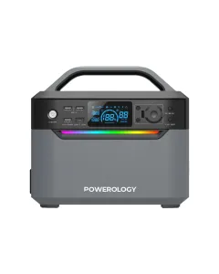 Powerology 120000mah Portable Power Generator With Fast Charging 384wh 600w - Black