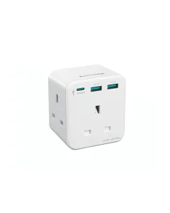 Ravpower 3-port Charger With 3ac Port 20w  - White