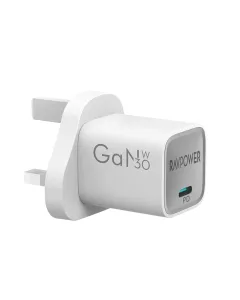 Ravpower Pd Pioneer Gan5.0  Mini Wall Charger 30w - White