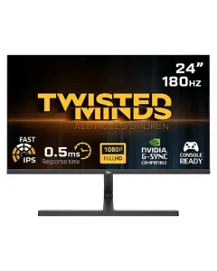 Twisted Minds Blaze Series 24-inch Flat Fhd,180hz, 0.5ms, Fast Ips, Hdr ,hdmi2.1 Gaming Monitor - Black