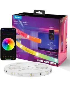 Govee Led Strip Light S, Rgbicw Technology, 64+ Scene Modes, Smart App Control, Transparent Protective Epoxy Coating, Ip67 Rated Protection - 10m