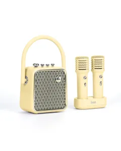 Divoom Songbird Se Portable Bluetooth Speaker With Dual Microphone Karaoke Function - Yellow