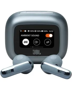 Jbl Live Flex 3 True Wireless Noise Cancelling Earbuds With Display - Blue