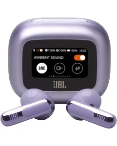 Jbl Live Flex 3 True Wireless Noise Cancelling Earbuds With Display - Purple