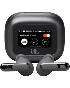 Jbl Live Beam 3 Noise Cancelling True Wireless Earbuds With Display - Black
