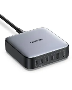 Ugreen Nexode 200w Usb C Gan Charger - 6 Ports Desktop Charger Ac-6port-200w - Space Gray