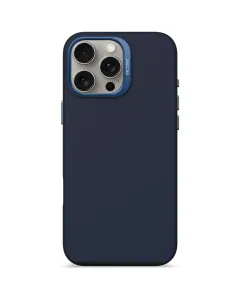 Decoded Silicone Antimicrobial Case For Iphone 16 Pro Max - Navy Blue