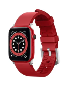 Elago Apple Watch 45/44/42mm Ultra Premium Fluoro Rubber Strap - Red